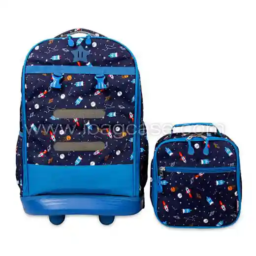 Factory Kids Rolling Backpack With Lunch Bag