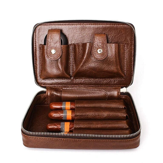 Leather Cigar Bag