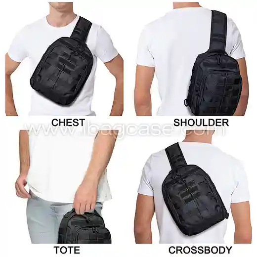 Pistol Carry Bag Men Tactical Chest Bag with MOLLE System