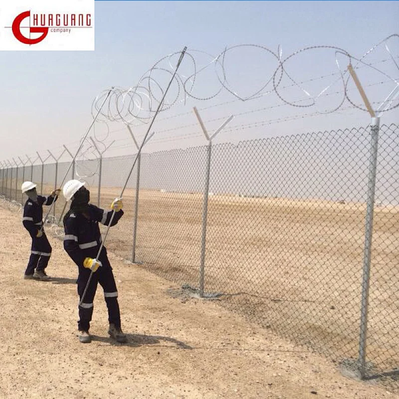hot dipped galvanized chain link fence