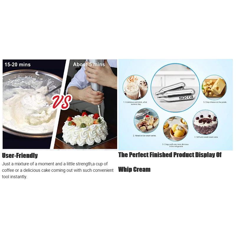 dessert making food grade whipped cream chargers Nitrous Oxide N2O mosa best quality great price