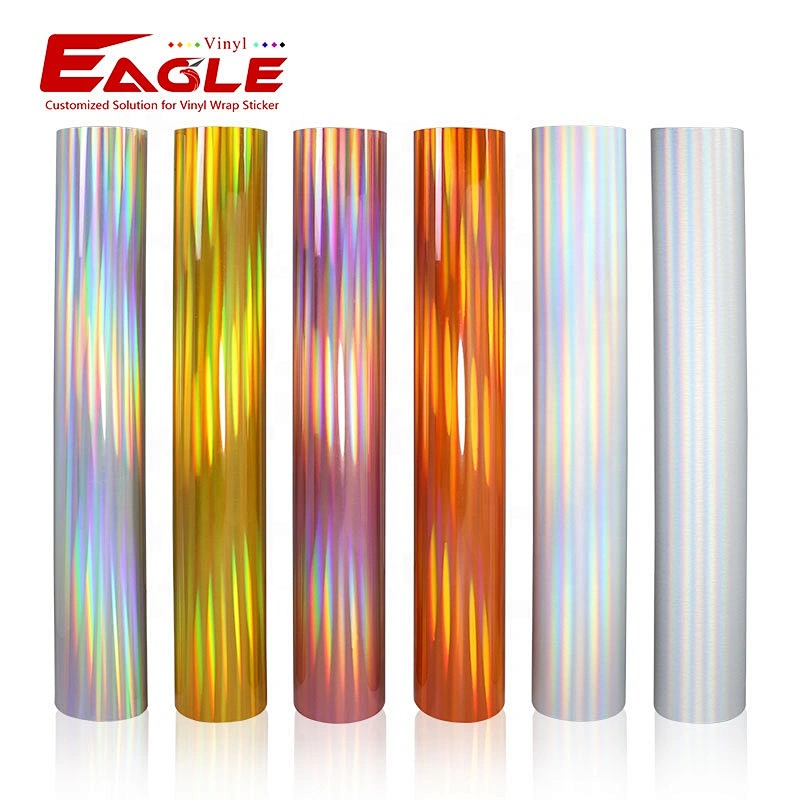 pvc glossy holographic color cutting vinyl