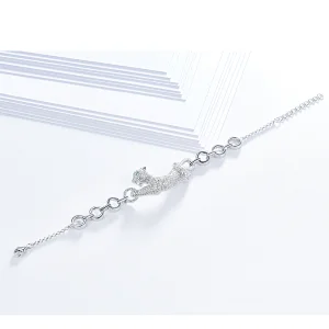 fashion leopard bracelet,925 sterling silver,Inlay zircon