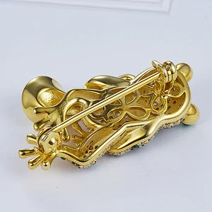 The frog Saxophone music instruments 925 silver brooch,animal silver jewellery,Dress collocation jewelry chest,missg jewelry
