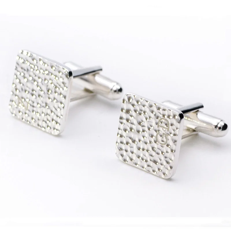 Letters 925 silver cufflinks jewelry manufacturing plants,Made in China