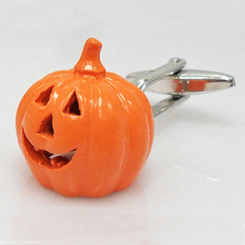 Halloween pumpkins 925 silver cufflinks stickpin wholesale jewelry processing custom manufacturing