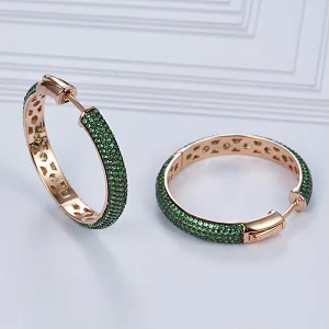Big circle zircon 925 silver earrings,Bar party dangle earrings,www.missgjewelry.com earrings online