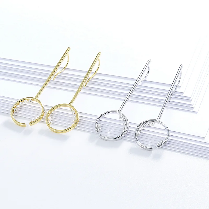 circle pearl earrings,long earrings,925 silver jewelry,Guangzhou MissG Jewelry co., LTD,