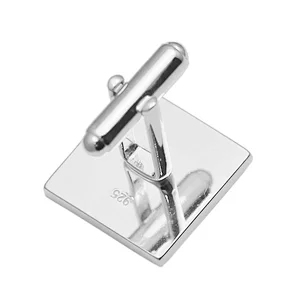 Wholesale 925 silver cufflink clip silver accessories apparel buckle,cufflink clip factory，jewelry making supplies