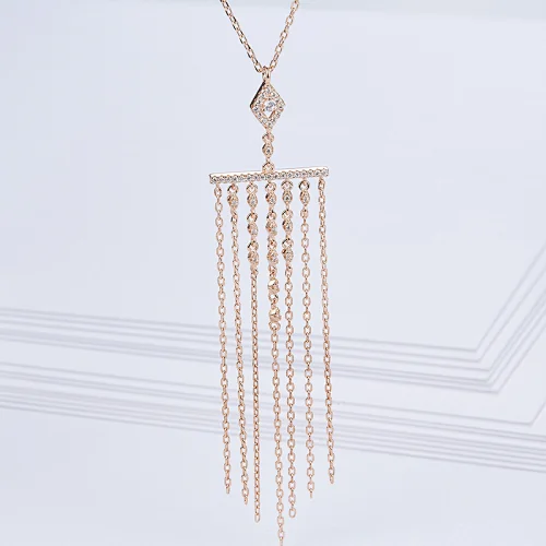 Fringed Necklace Rose Gold Necklace silver jewellery large jewelry factories jewelry wholesale manufacturers