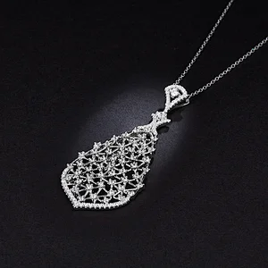 Diamond necklace large jewelry factory,OEM/ODM Jewelry Trade processing customized,Wholesale jewelry manufacturer