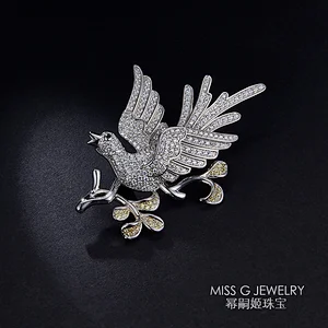 Lucky Bird Brooch large jewelry factory,OEM/ODM Jewelry Trade processing customized,Wholesale jewelry manufacturer