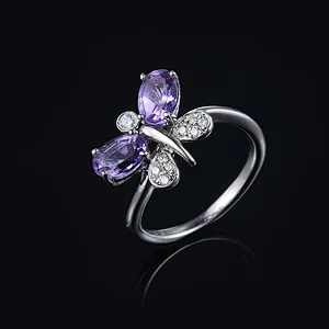 Dragonfly pattern ring large jewelry factory,OEM/ODM Jewelry Trade processing customized,Wholesale jewelry manufacturer