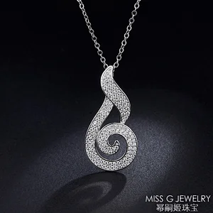 Hot-selling S925 Silver pendant features zircon necklace pendant jewelry factory custom wholesale