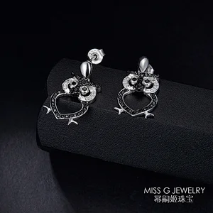 Owl Earrings 925 Silver Earrings Jewelry large jewelry factory,OEM/ODM Jewelry Trade processing customized,Wholesale jewelry manufacturer