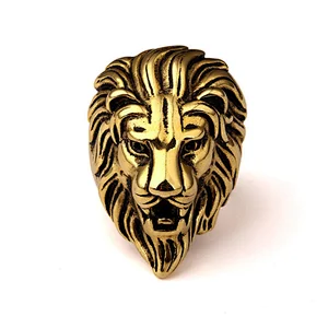Lion Head Ring mens rings large jewelry factories, OEM/ODM jewelry trade processing customized, jewelry wholesale manufacturers