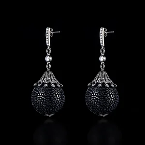 S925 Silver Fashion Individual Zircon Earrings large jewelry factory,OEM/ODM Jewelry Trade processing customized,Wholesale jewelry manufacturer