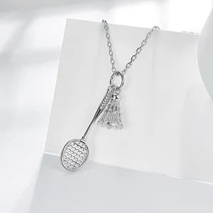 Badminton Pendant Necklace large jewelry factory,OEM/ODM Jewelry Trade processing customized,Wholesale jewelry manufacturer