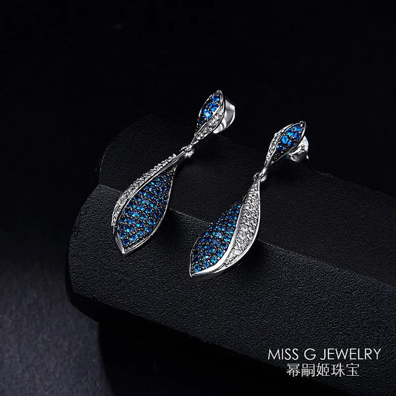 Sapphire Earrings large jewelry factory,OEM/ODM Jewelry Trade processing customized,Wholesale jewelry manufacturer