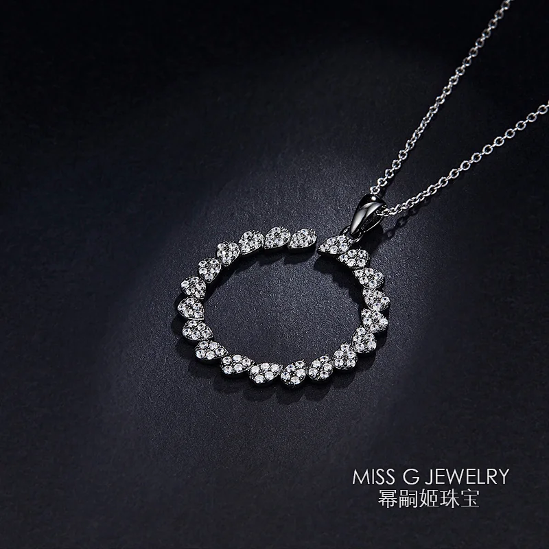 Silver pendant female silver jewelry item 925 Silver Diamond Fashion pure silver jewelry manufacturer missG jewelry
