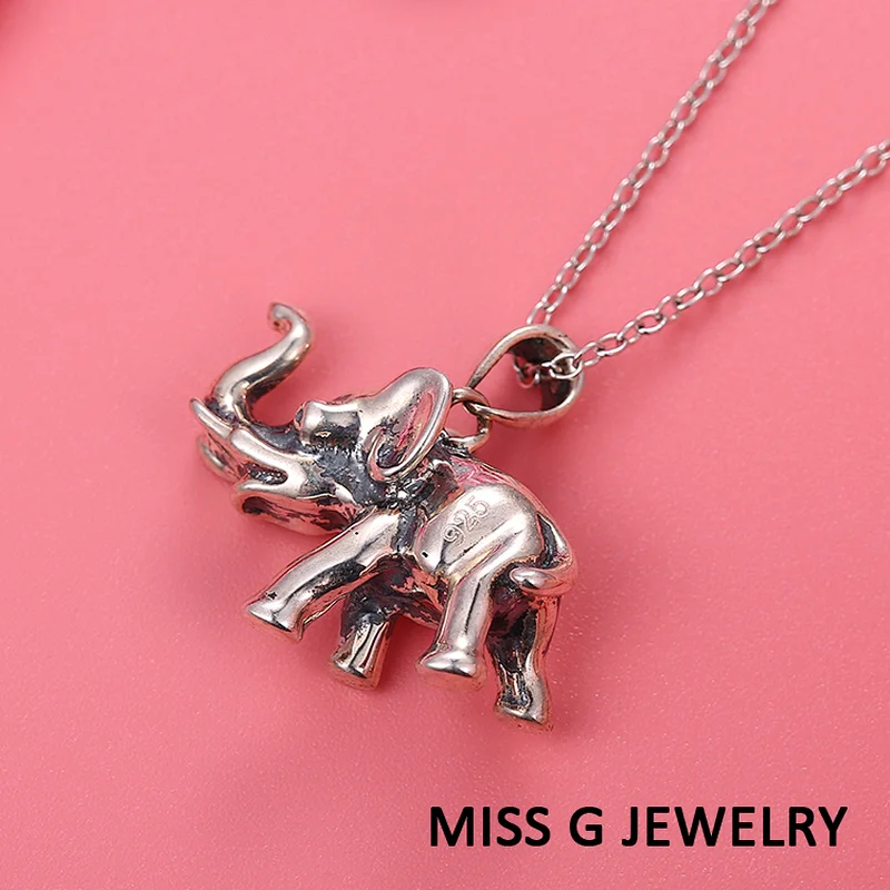 S925 Elephant Silver Pendant large jewelry factory,OEM/ODM Jewelry Trade processing customized,Wholesale jewelry manufacturer