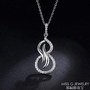 Original free design custom jewelry S925 Silver Pendant Necklace hoist Zircon Pendant Jewelry Factory