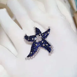 Starfish accessories silver jewelry large jewelry factory,OEM/ODM Jewelry Trade processing customized,Wholesale jewelry manufacturer