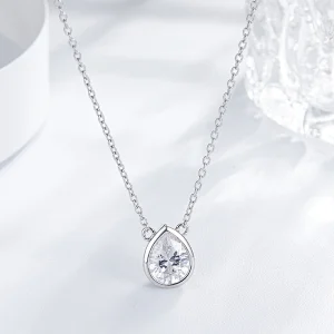 Embedded droplet Zircon Necklace large jewelry factory,OEM/ODM Jewelry Trade processing customized,Wholesale jewelry manufacturer