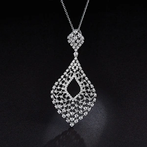 necklaces for women Diamond Pendant large jewelry factory,OEM/ODM Jewelry Trade processing customized,Wholesale jewelry manufacturer