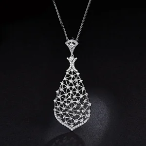 Diamond necklace large jewelry factory,OEM/ODM Jewelry Trade processing customized,Wholesale jewelry manufacturer