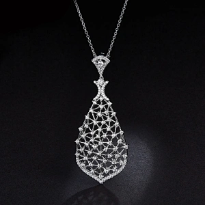 Diamond necklace large jewelry factory,OEM/ODM Jewelry Trade processing customized,Wholesale jewelry manufacturer