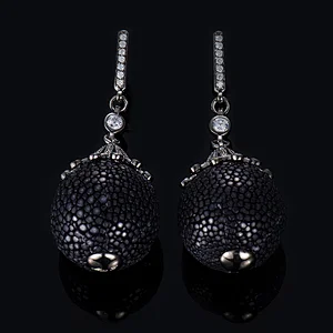 S925 Silver Fashion Individual Zircon Earrings large jewelry factory,OEM/ODM Jewelry Trade processing customized,Wholesale jewelry manufacturer