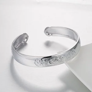 Chinese Style Silver Bracelet large jewelry factories, OEM/ODM jewelry trade processing customized, jewelry wholesale manufacturers