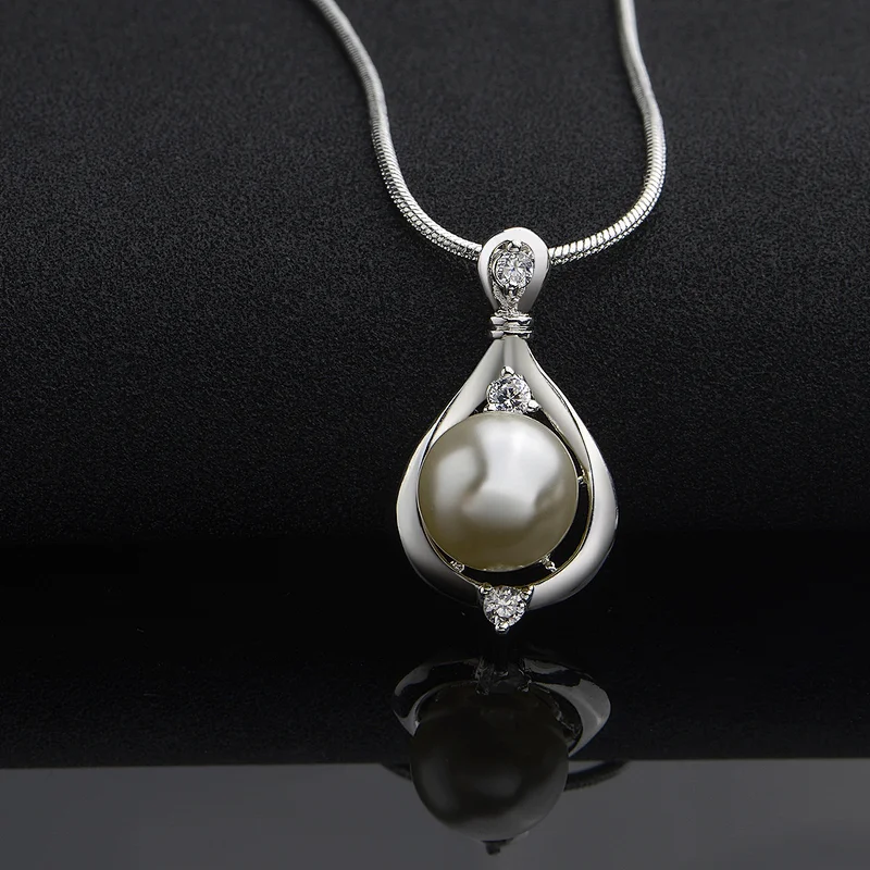 925 Silver Pearl Pendant large jewelry factory,OEM/ODM Jewelry Trade processing customized,Wholesale jewelry manufacturer
