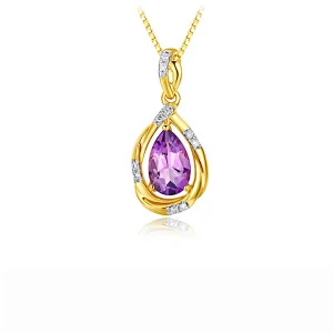 925 Silver Amethyst Pendant large jewelry factory,OEM/ODM Jewelry Trade processing customized,Wholesale jewelry manufacturer