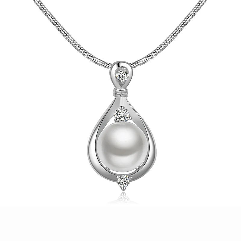 925 Silver Pearl Pendant large jewelry factory,OEM/ODM Jewelry Trade processing customized,Wholesale jewelry manufacturer