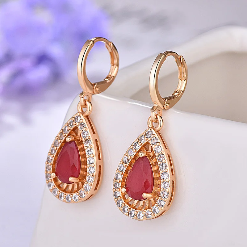 925 silver water drop Stone Earrings large jewelry factory,OEM/ODM Jewelry Trade processing customized,Wholesale jewelry manufacturer