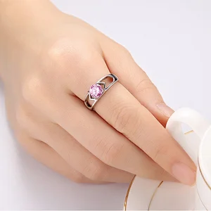 925 purple main stone ring large jewelry factory,OEM/ODM Jewelry Trade processing customized,Wholesale jewelry manufacturer