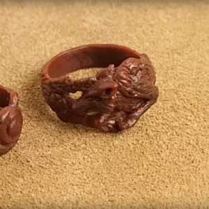 Ювелирное литьё. Часть 5: Изготовление восковки кольца 925 silver wolf ring