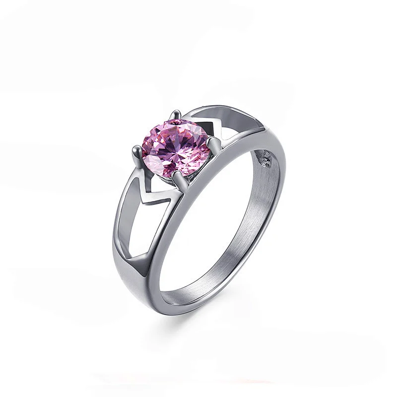 925 purple main stone ring large jewelry factory,OEM/ODM Jewelry Trade processing customized,Wholesale jewelry manufacturer