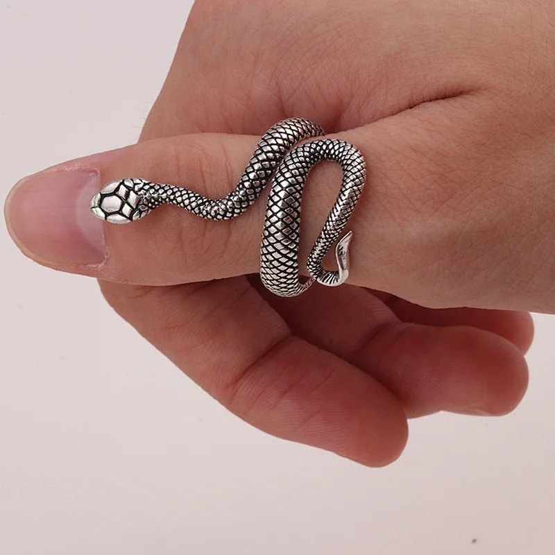 925 Silver Snake ring large jewelry factory,OEM/ODM Jewelry Trade processing customized,Wholesale jewelry manufacturer