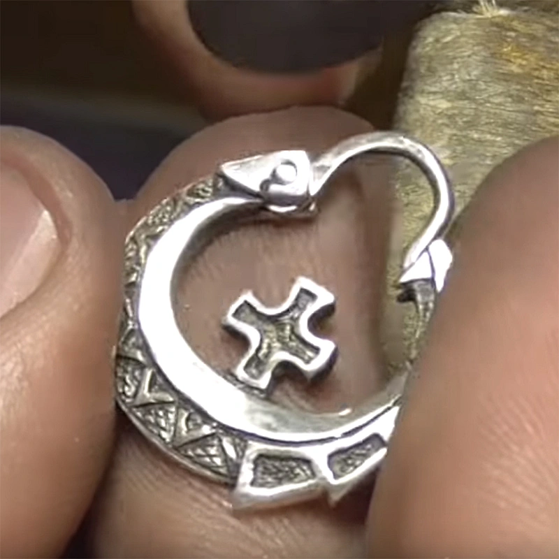 Изготовление казачьей серьги (Making Cossack earring)