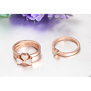 925 Silver Heart combination ring large jewelry factory,OEM/ODM Jewelry Trade processing customized,Wholesale jewelry manufacturer