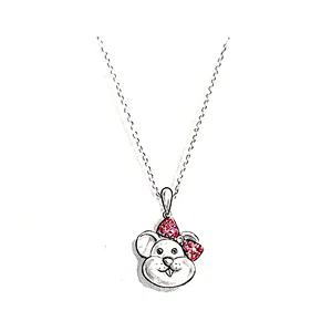 Original manuscript design jewelry mouse necklace 925 Silver large jewelry factory,OEM/ODM Jewelry Trade processing customized,Wholesale jewelry manufacturer