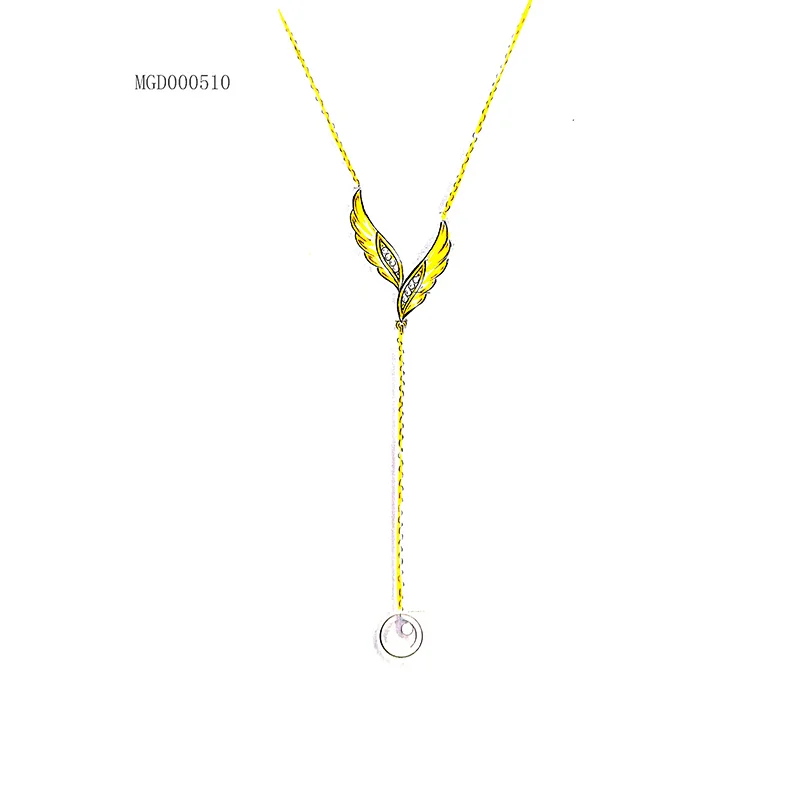 Original design Wing Necklace Jewelry large jewelry factory,OEM/ODM Jewelry Trade processing customized,Wholesale jewelry manufacturer