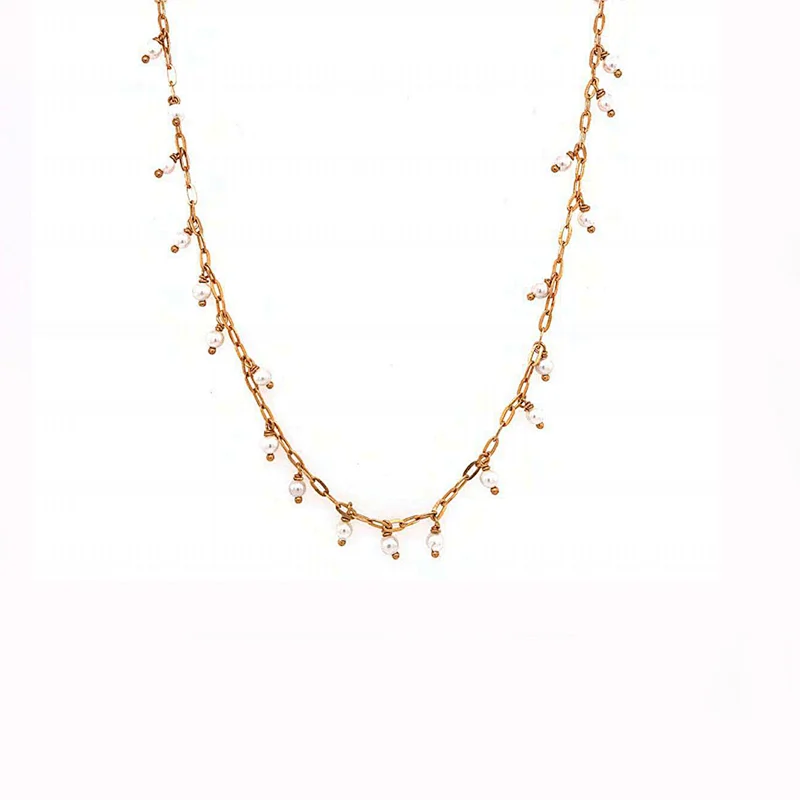 Pearl Necklace Copper jewelry large jewelry factory,OEM/ODM Jewelry Trade processing customized,Wholesale jewelry manufacturer