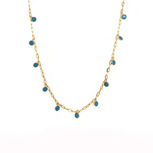 Sapphire Necklace large jewelry factory,OEM/ODM Jewelry Trade processing customized,Wholesale jewelry manufacturer