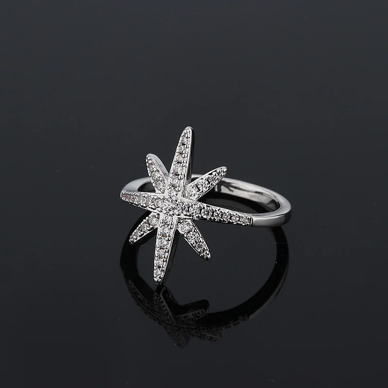 Fashion style, atmosphere, all kinds of characters, stars, snowflakes, stars, diamonds, rings, copper jewelry processing large jewelry factory,OEM/ODM Jewelry Trade processing customized,Wholesale jewelry manufacturer