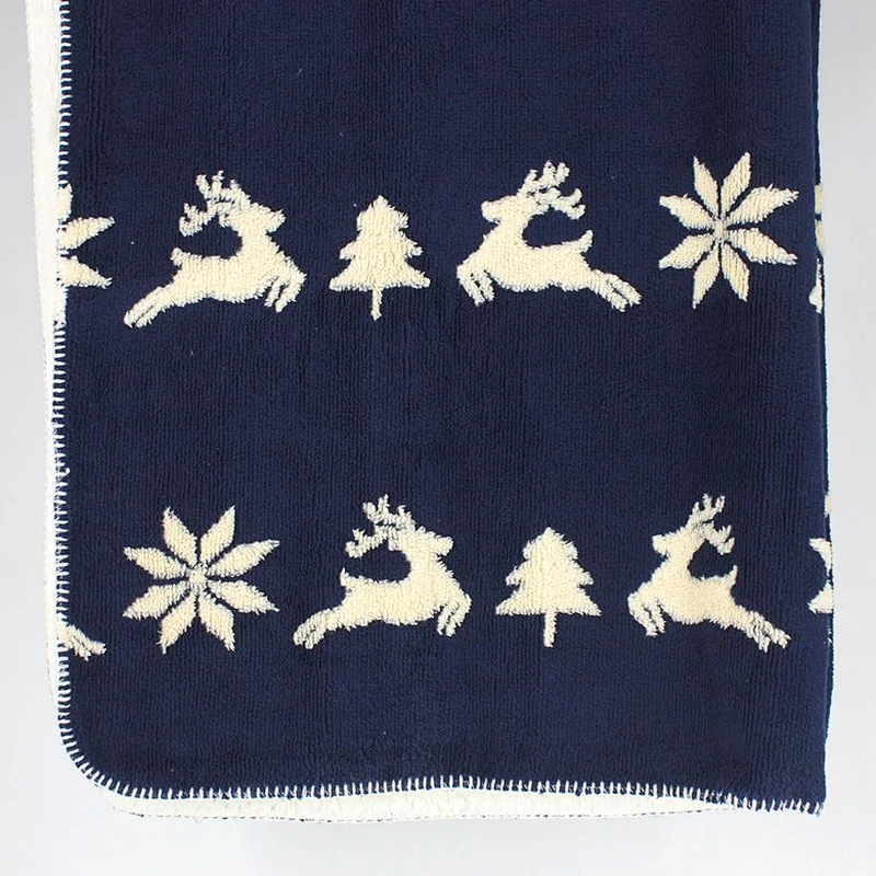 100% Polyester Soft  Christmas Sherpa Fleece Blanket