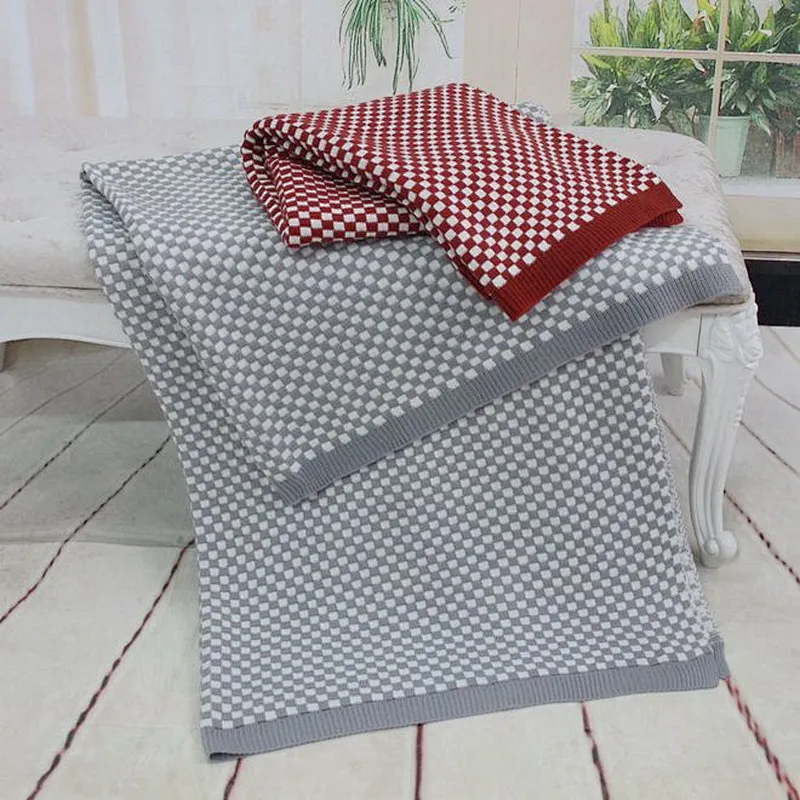 100% Acrylic Hot Selling Bed Use Decorative Jacquard Knit Throw
